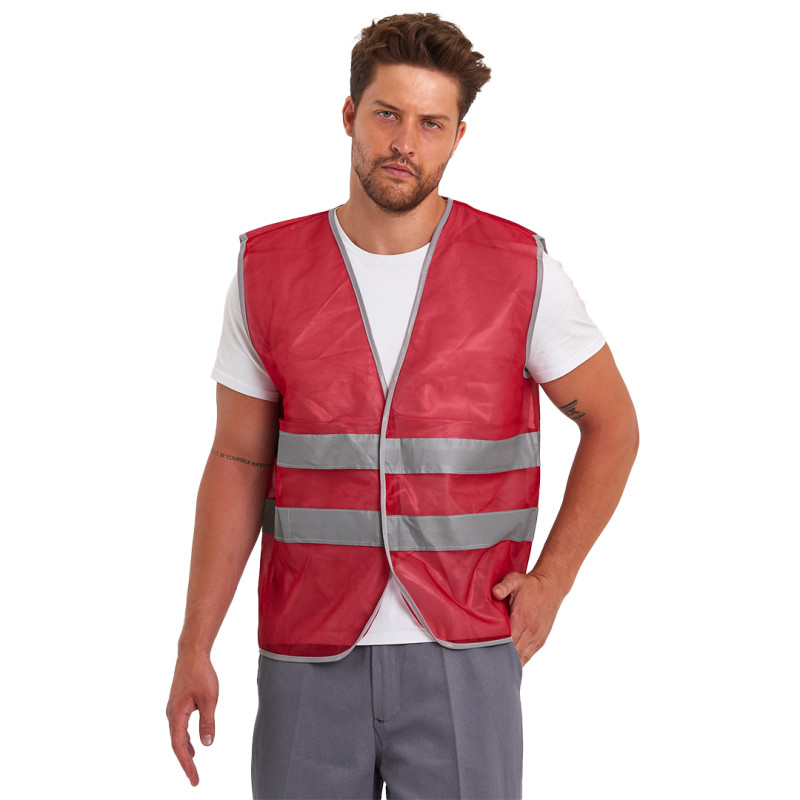 Kırmızı reflektörlü Yelek Kırmızı reflektörlü Yelek