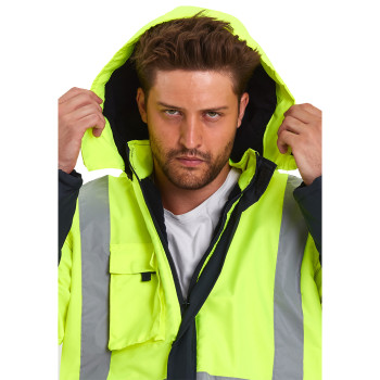 Polarlı Reflektörlü İş Montu Polarlı Reflektörlü İş Montu