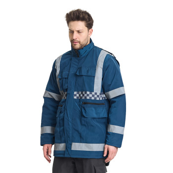 Lacivert Reflektörlü İş Kabanı Lacivert Reflektörlü İş Kabanı