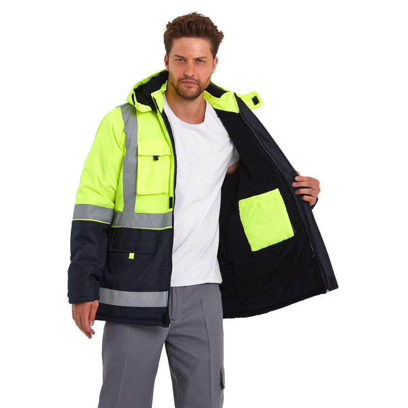 Polarlı Reflektörlü İş Montu Polarlı Reflektörlü İş Montu