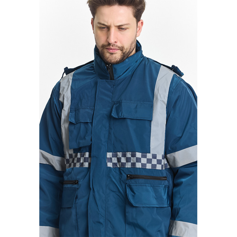 Lacivert Reflektörlü İş Kabanı Lacivert Reflektörlü İş Kabanı