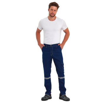 Reflektörlü Kot İş Pantolonu Reflektörlü Kot İş Pantolonu