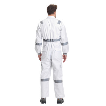 Beyaz Reflektörlü İş Tulumu Beyaz Reflektörlü İş Tulumu